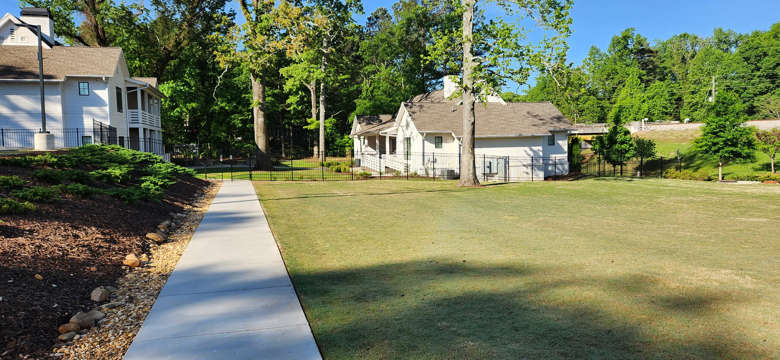 The grounds at White Oak Hills Baptist Church on a bright morning